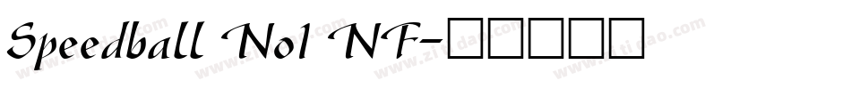 Speedball No1 NF字体转换